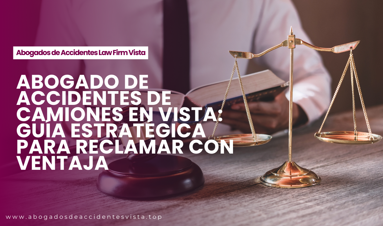 Abogado de accidentes de camiones en Vista