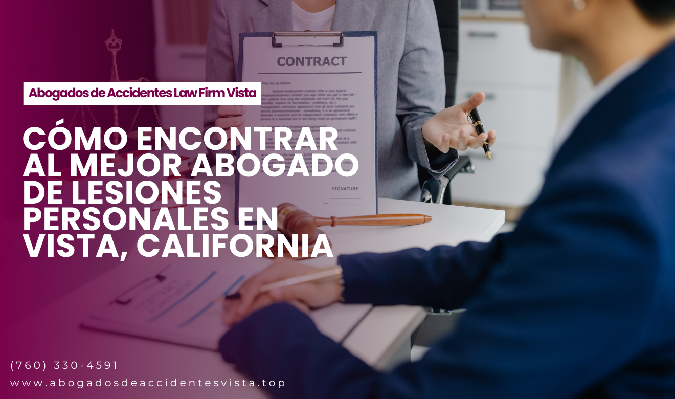 contratar abogado de lesiones rápido Vista