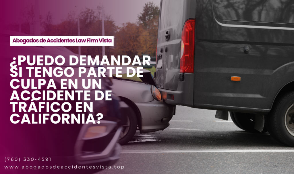 puedo demandar con parte de culpa Vista