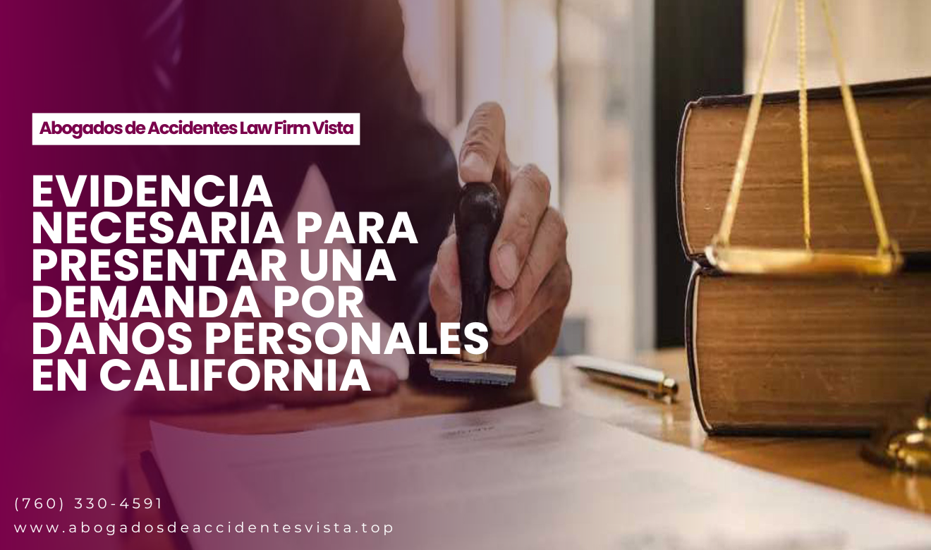 qué evidencia necesito para demanda Vista