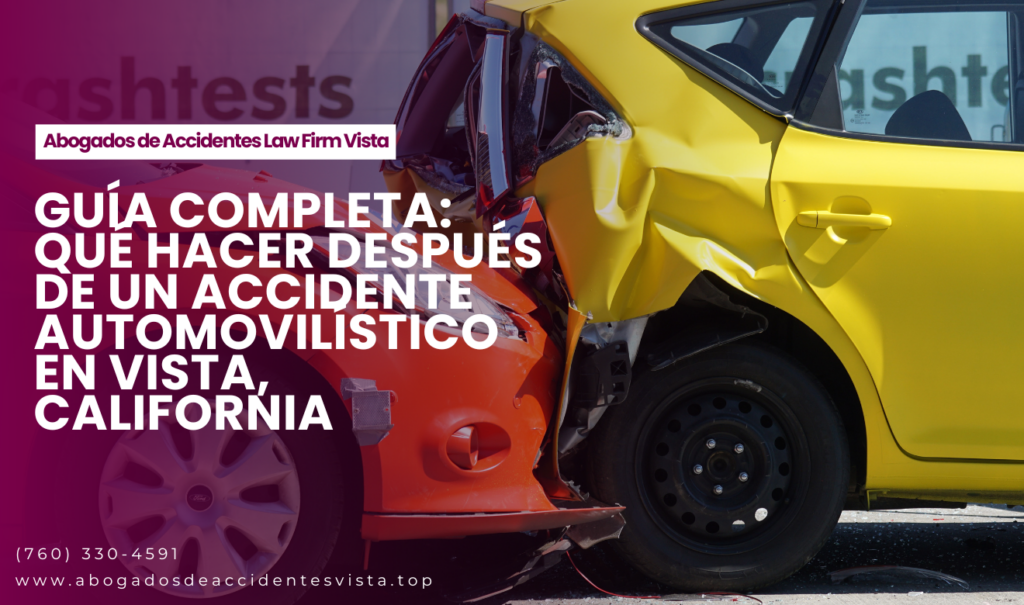 qué hacer después de un accidente Vista