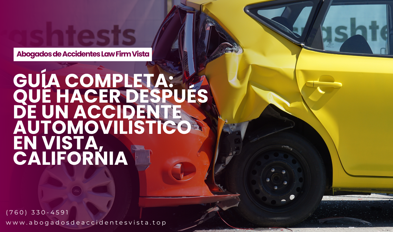 qué hacer después de un accidente Vista